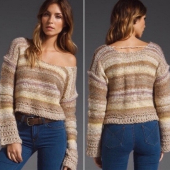 Free People Sweaters - Free People Limbo Crop Sweater in Buttercream Size S